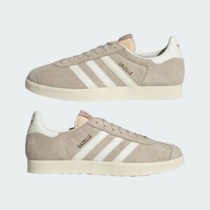 Adidas Originals Gazelle Sneakers in Wonder Beige / Off White M6/W7